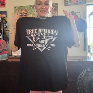 True Religion Black Graphic T-Shirt